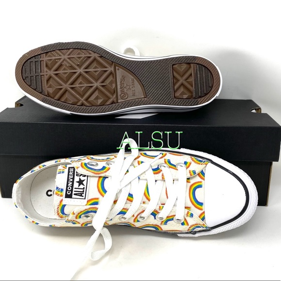 Converse Ctas Bright Rainbow 🌈 Canvas Low Women’s - Picture 4 of 10
